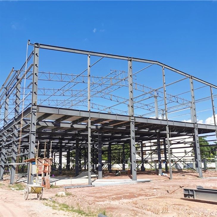 two story steel building prefabrication